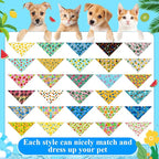 Sanwuta 120 Pcs Bandanas for Dogs Bulk Summer Triangle Dog Bandana Washable Pet - Image 3