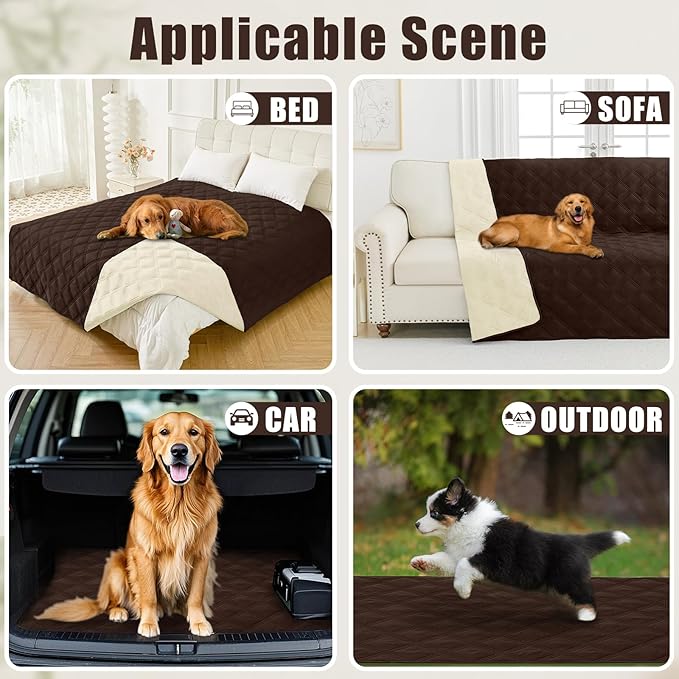 Smiry Waterproof Dog Bed Cover Blanket 30x70, Soft Reversible Pet Blanket - Image 5