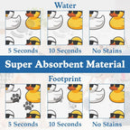 Cute Ducks Glasses Pet Feeding Mat - Image 3