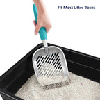 WePet Cat Litter Scoop, Aluminum Alloy Sifter, Kitty Metal Scooper, Deep Shovel - Image 6