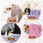 1 Pack 3 Blankets Super Soft Fluffy Premium Fleece Pet Blanket Flannel Paw - Image 4