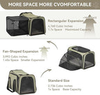 Petsfit 19"X12" X12" Expandable Pet Carrier, Square Expansion Reduces Pet - Image 2