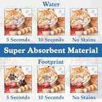 Cat Dog Cat Food Mat–Christmas Stocking Absorbent Waterproof Placemat - Image 3
