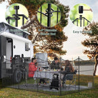 5 Panels No Dig Dog Fence Outdoor - Image 5