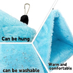 2Pcs Bird Tent Plush Hammock Warm Hut Hanging Nest - Image 3