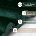 gogobunny Waterproof Bed Blanket, Reversible Sherpa Fleece Throw Blanket - Image 3