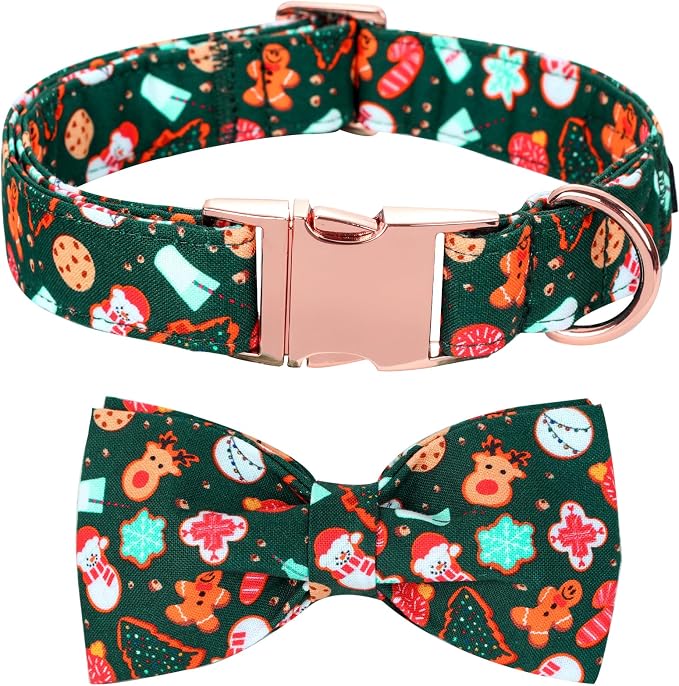 Christmas Dog Collar, Cute Winter Holiday Collars by BoboRainbow