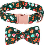 Christmas Dog Collar, Cute Winter Holiday Collars Green Christmas Tree and by BoboRainbow