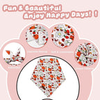 Pet Collar-Autumn Daisy Dog Collars-Pink Grid Puppy Collar-Adjustable, Sturdy & - Image 3