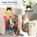 3-in-1 Sisal Cat Scratcher Mat 23.6x15.7 – Durable Scratch Rug Use - Image 6