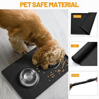 Hubulk Dog Feeding Mat, 100% Waterproof Food Grade Silicone Pet Food and Water - Image 5