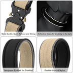 Plutus Pet Tactical Dog Collar, Reflective, Adjustable Heavy Duty Dog Collar - Image 4