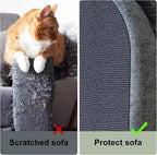 Cat Scratch Couch Furniture Protector, Adhesive Cat Scratch Pad Deterrent - Image 3