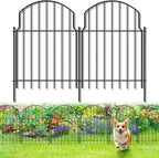 25Pcs Decorative Garden Fence, 20in/27ft Rustproof Metal Fences Animal Barrier by Tivray