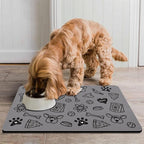 Pet Feeding Mat for Floors Waterproof Dog Mat for Food and Water Absorbent - Image 7