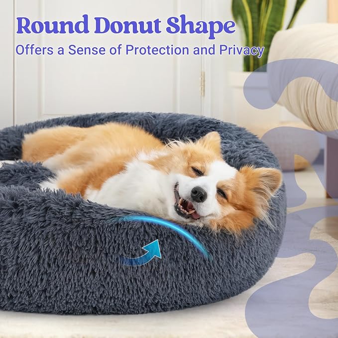 rabbitgoo Calming Dog Bed for Small Medium, 30 inches Pet Bed Machine Washable - Image 4