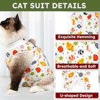 Cat Recovery Suit for Spay Abdominal Wounds, Breathable Cat Onesie for Cats - Image 5