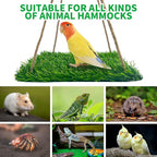 FlidRunest Large Bird Swing Toy, Bird Grass Mat Hammock Swing - Image 6