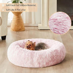 WNPETHOME Calming Dog Bed for Large Dogs, Anti-Anxiety Donut Pet Bed, Fluffy - Image 2