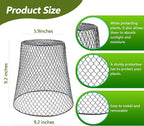 Anothera 20Pcs Chicken Wire Cloche Plant Covers, 9.2×9.2 Inches Plant - Image 3