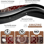 Vintage Carpet Boho Pet Feeding Mat, Absorbent Quick-Dry Cat Dog Food and Water - Image 3