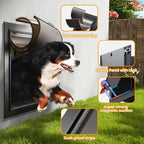 Dog Door for Wall, All Aluminum Large Doggy Door Doggie door, Pet Door Easy to - Image 3