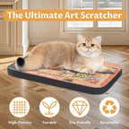 Art Cat Scratcher, Wall-Mountable Cat Scratching Board, Cat Wall Scratcher - Image 4
