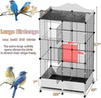 Encrypted Bird Cage Large Bird Cages 57-Inch, Top Storage Space, Bottom Splash - Image 5
