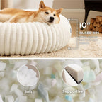Bedsure ComfyFleece™ Donut Large Dog Bed - Image 2