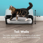 IRIS USA XX-Large Cat Litter Box, Open Top Extra Large Litter Box - Image 7