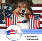 Native Pup American Flag Dog Collar- Red White and Blue- Patriotic Collars - Image 5