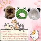 3pcs Hat for Cat Animal Costume Pack, Lion Head for Cats, Cat Panda Costumes - Image 4