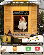 2025 Upgrade 7W Solar Power Chicken Door, Pet Deluxe Automatic Chicken Coop Door - Image 2