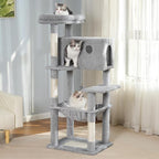 54" Cat Tree with Big Hammock 21x17” XL Cat Tower with Scratching Posts - Image 7