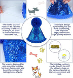 Blue Dog Birthday Party Supplies Pet Birthday Bandanas Boy Doggy Birthdays Hat - Image 7