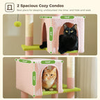 Flower Cat Tree, 62-Inch Tall Multi-Level Cat Tower - Image 3
