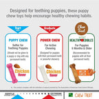 Nylabone Puppy Chew Toys & Natural Treat Triple Pack, Puppy Enrichment Teething - Image 8