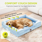 Orthopedic Dog Bed for Extra Large Dogs, XXL Waterproof Egg Crate Memory Foam - Image 7