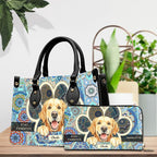 Personalized Pet Mom Leather Handbag – Custom Name Dog Cat Photo Purse - Image 3