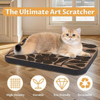 2 Packs Art Cat Wall-Mountable Scratching Board 16.7x11x1 Inch Cat Wall Scratch - Image 4