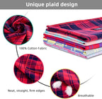 Dog Bandanas-5PCS Birthday Gift Puppy Bandana Vibrant Color Plaid Printing - Image 3