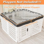 PJYuCien Dog Playpen Mesh Top Cover, Fits 24 Inch 8 Panels Regular Square - Image 2