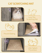 Cat Litter Box Enclosure, Hidden Litter Box Cabinet Furniture - Image 8