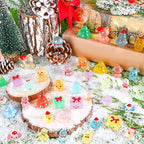 DIYDEC 40PCS Mini Christmas Luminous Figurines 40 Styles Christmas Resin - Image 4