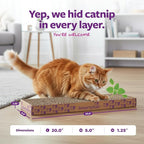 SmartyKat Scratch Up Corrugated Hanging Cat Scratcher, Catnip Infusion - Image 3