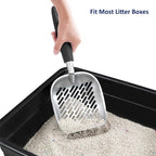 WePet Cat Litter Scoop, Aluminum Alloy Sifter, Kitty Metal Scooper, Deep Shovel - Image 6