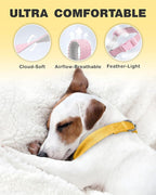 Dynmeow Soft and Breathable Cotton Dog Collar, Durable Adjustable Heavy-Duty - Image 4