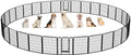 Yaheetech Dog Playpen Outdoor, 40 inch 32 Panels Dog Pen Indoor Heavy Duty by Yaheetech