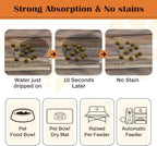 Pet Feeding Mat for Floors Waterproof Dog Mat for Food and Water Absorbent - Image 2
