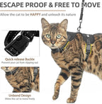 PUPTECK Cat Harness and Leash Set Escape Proof, Reflective Adjustable Soft Mesh - Image 3